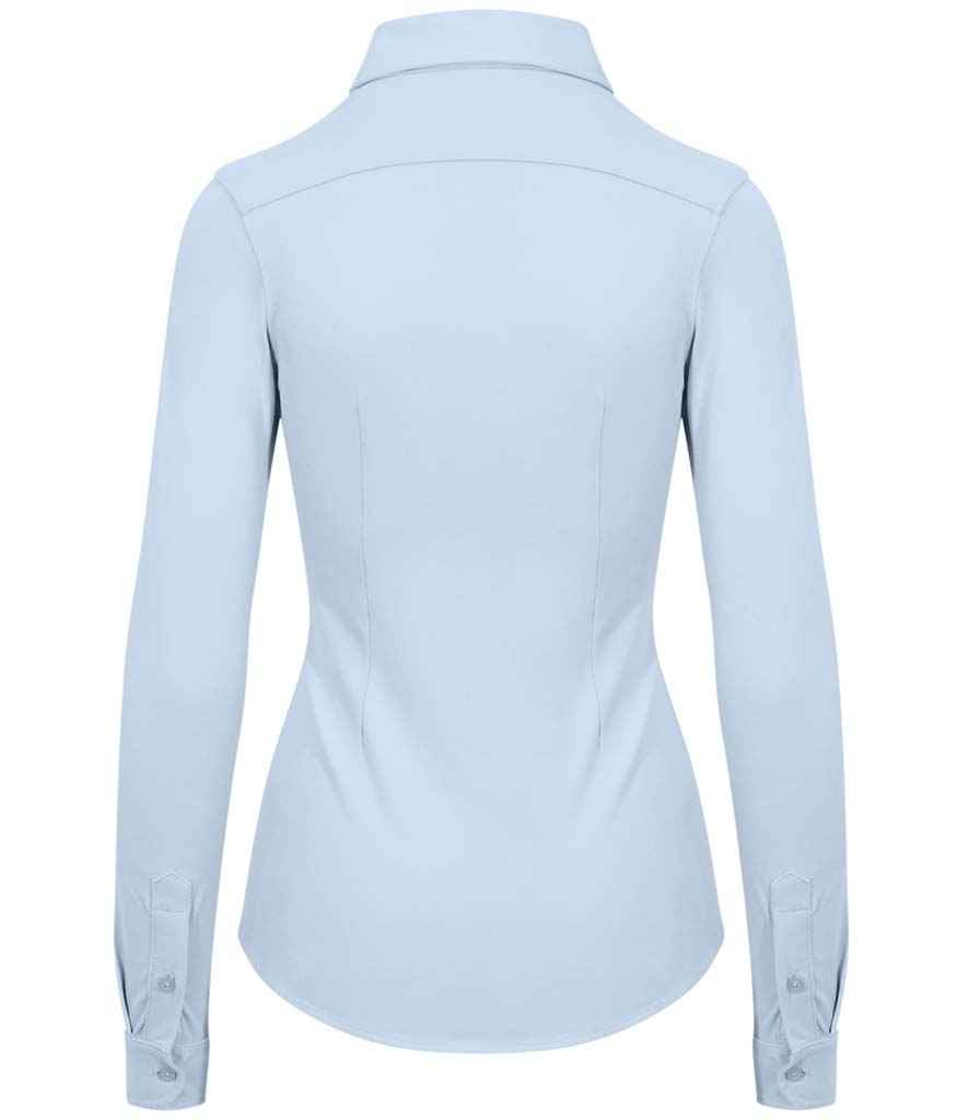 So Denim Anna Knitted Long Sleeve Shirt in by So Denim — Custom branded clothing by Print Press, featuring premium embroidery produced in our specialist print lab in the UK.