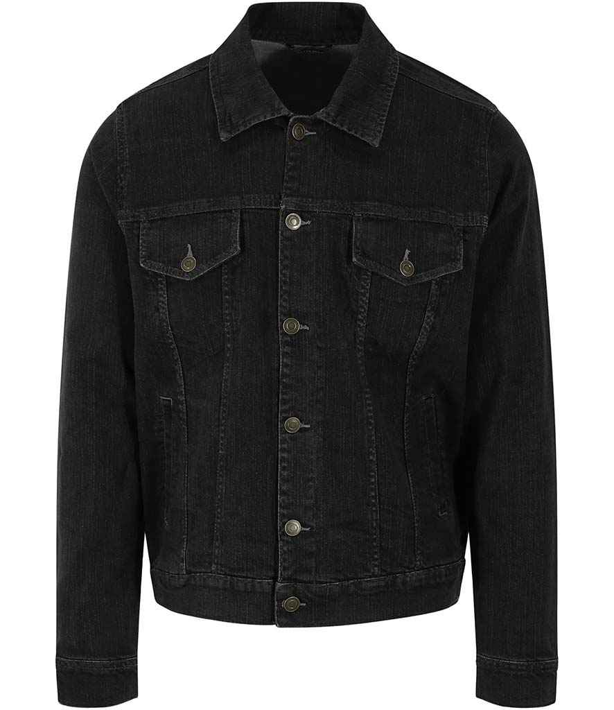 So Denim Noah Denim Jacket in Black by So Denim — Custom branded clothing by Print Press, featuring premium embroidery produced in our specialist print lab in the UK.