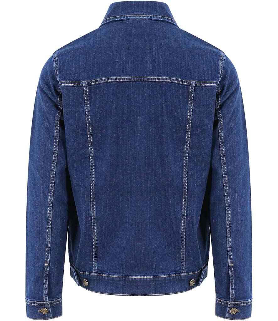 So Denim Noah Denim Jacket in by So Denim — Custom branded clothing by Print Press, featuring premium embroidery produced in our specialist print lab in the UK.