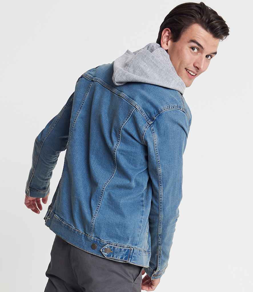 So Denim Noah Denim Jacket in by So Denim — Custom branded clothing by Print Press, featuring premium embroidery produced in our specialist print lab in the UK.