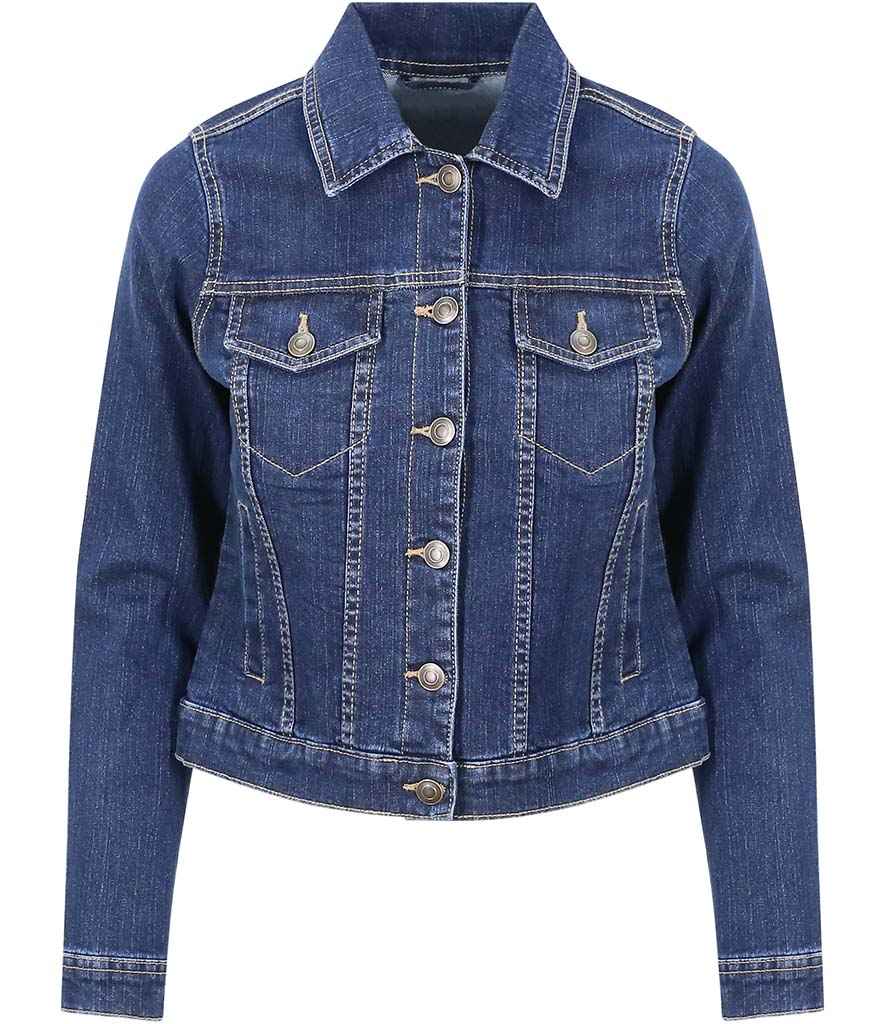 So Denim Ladies Olivia Denim Jacket in by So Denim — Custom branded clothing by Print Press, featuring premium embroidery produced in our specialist print lab in the UK.