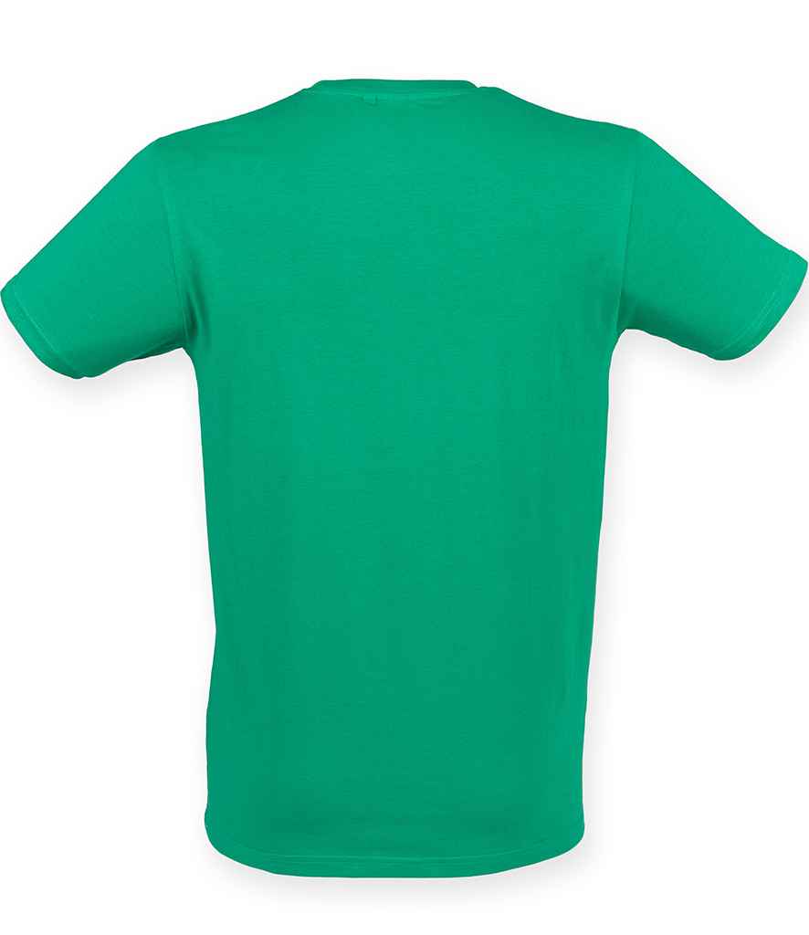 SF Men Feel Good Stretch T-Shirt in by SF — Custom branded clothing by Print Press, featuring premium embroidery produced in our specialist print lab in the UK.