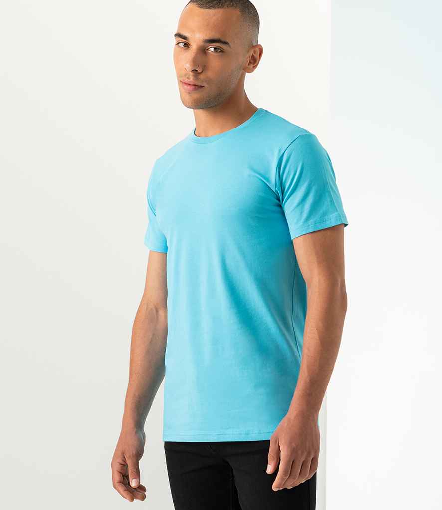 SF Men Feel Good Stretch T-Shirt in Surf Blue by SF — Custom branded clothing by Print Press, featuring premium embroidery produced in our specialist print lab in the UK.