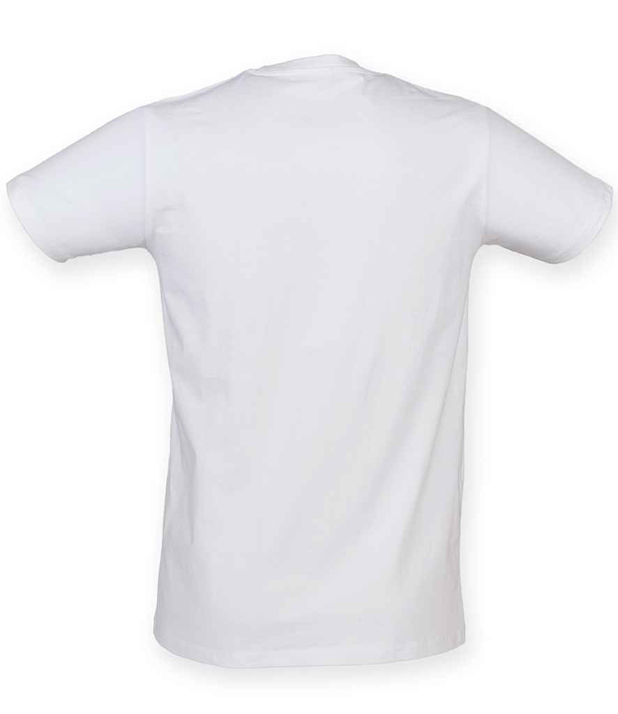 SF Men Feel Good Stretch T-Shirt in by SF — Custom branded clothing by Print Press, featuring premium embroidery produced in our specialist print lab in the UK.
