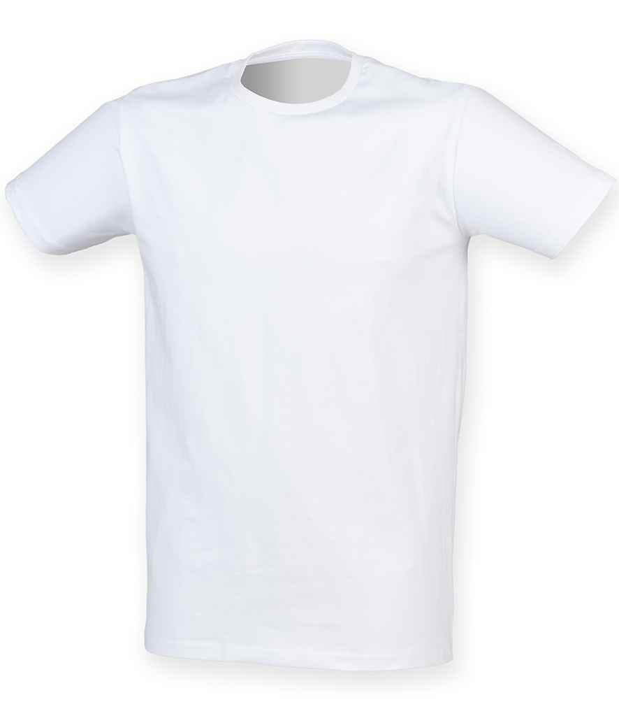SF Men Feel Good Stretch T-Shirt in by SF — Custom branded clothing by Print Press, featuring premium embroidery produced in our specialist print lab in the UK.