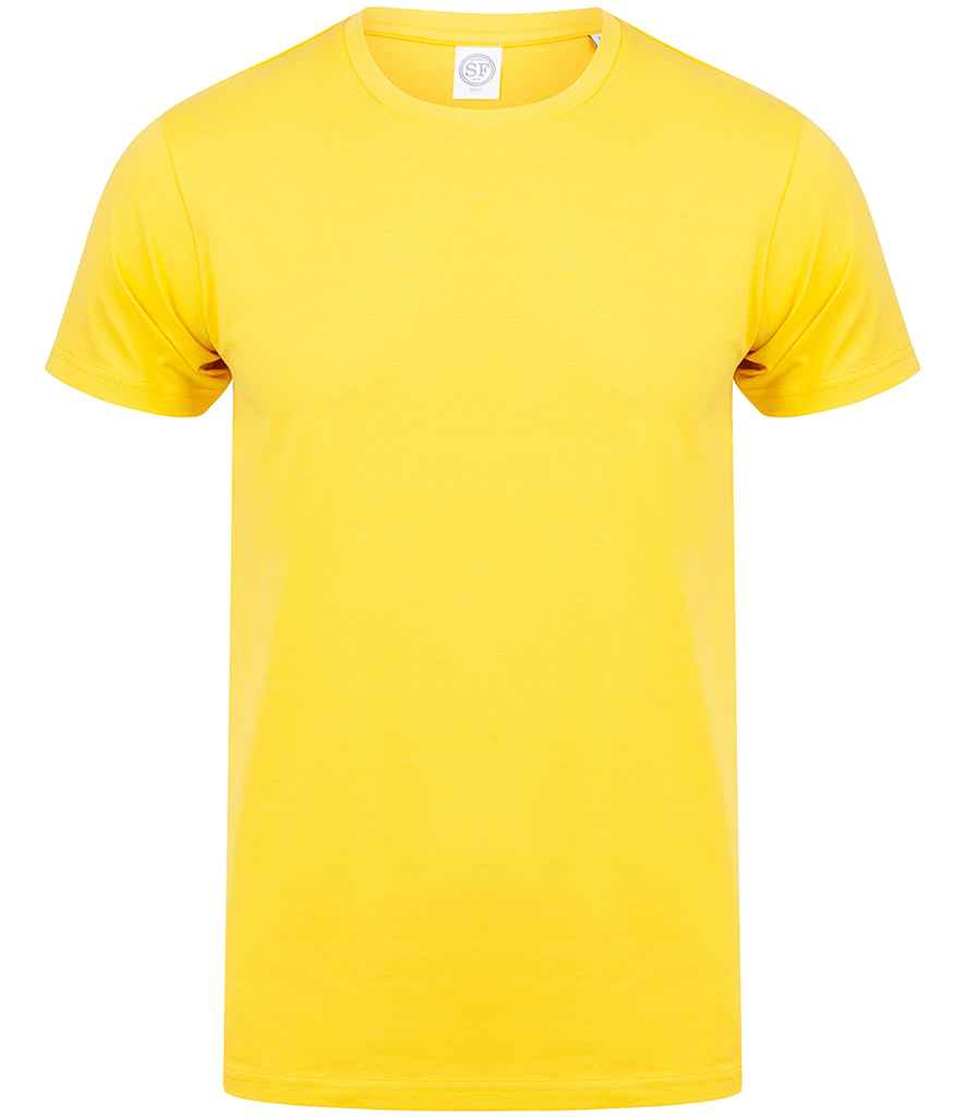 SF Men Feel Good Stretch T-Shirt in by SF — Custom branded clothing by Print Press, featuring premium embroidery produced in our specialist print lab in the UK.