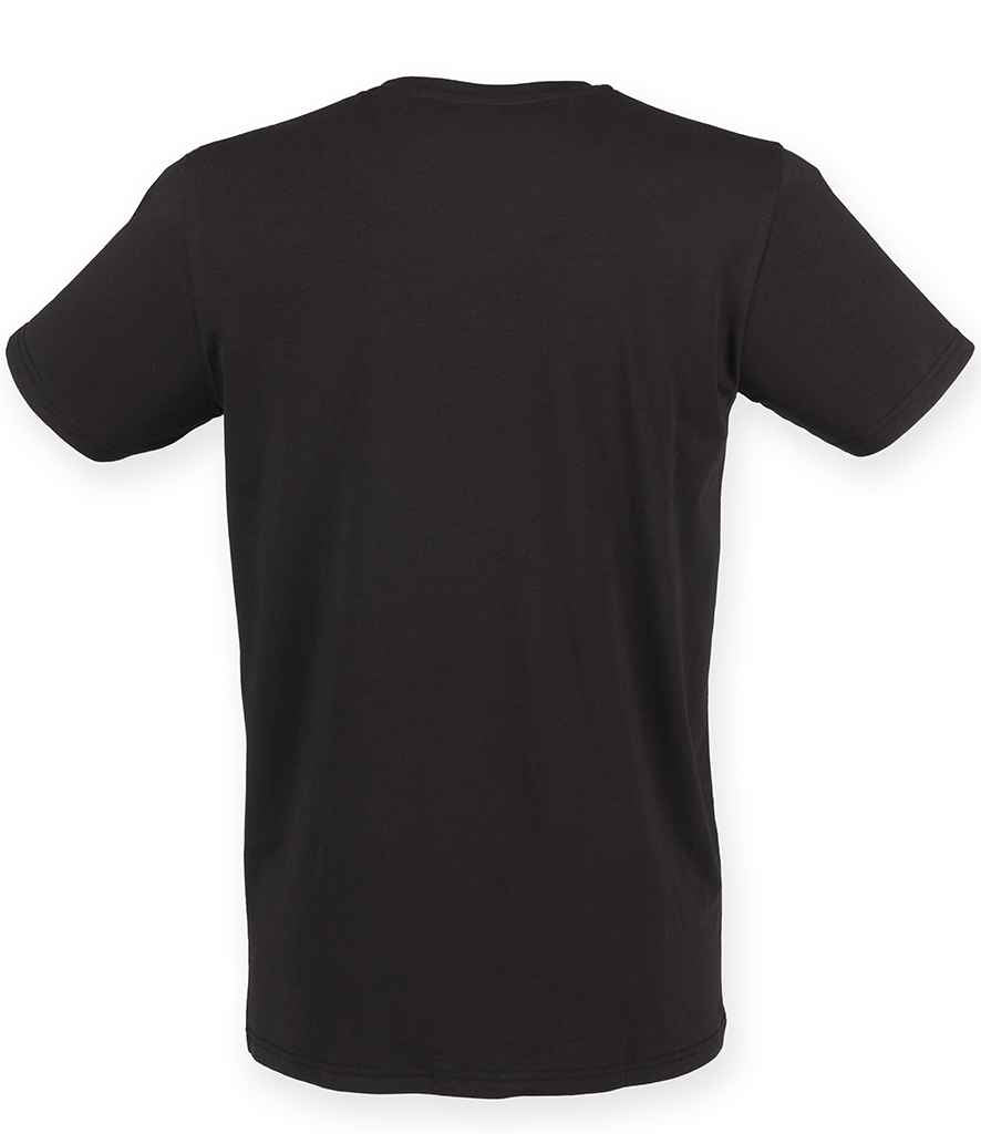 SF Men Feel Good Stretch V Neck T-Shirt in by SF — Custom branded clothing by Print Press, featuring premium embroidery produced in our specialist print lab in the UK.