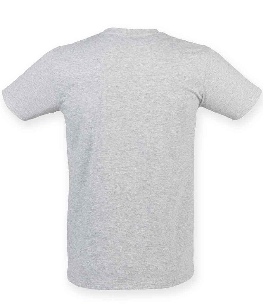 SF Men Feel Good Stretch V Neck T-Shirt in by SF — Custom branded clothing by Print Press, featuring premium embroidery produced in our specialist print lab in the UK.