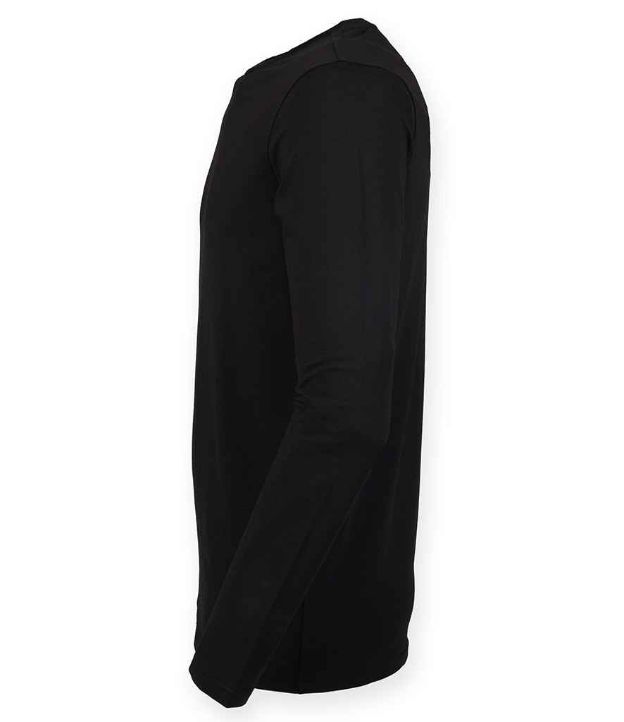SF Men Feel Good Stretch Long Sleeve T-Shirt in by SF — Custom branded clothing by Print Press, featuring premium embroidery produced in our specialist print lab in the UK.