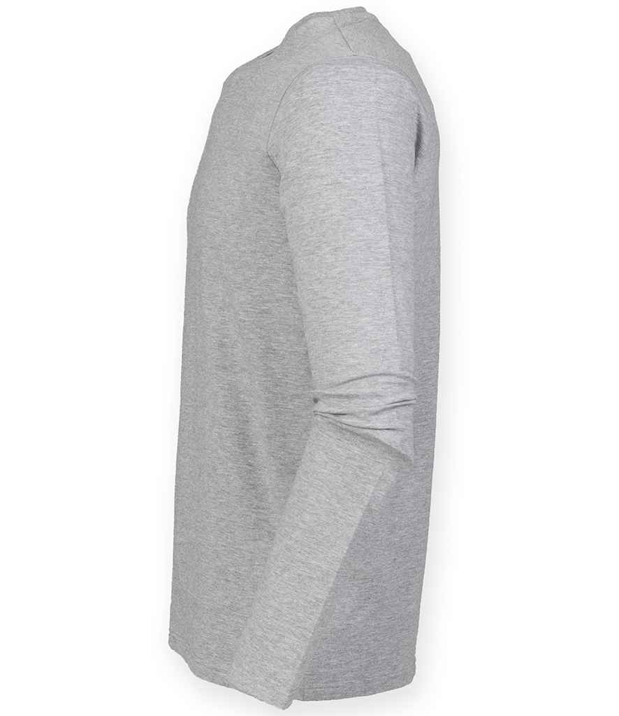 SF Men Feel Good Stretch Long Sleeve T-Shirt in by SF — Custom branded clothing by Print Press, featuring premium embroidery produced in our specialist print lab in the UK.