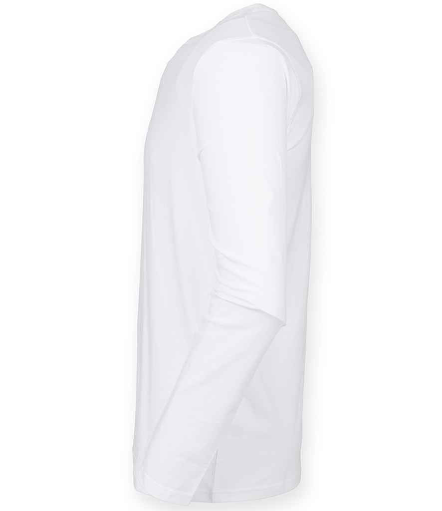 SF Men Feel Good Stretch Long Sleeve T-Shirt in by SF — Custom branded clothing by Print Press, featuring premium embroidery produced in our specialist print lab in the UK.
