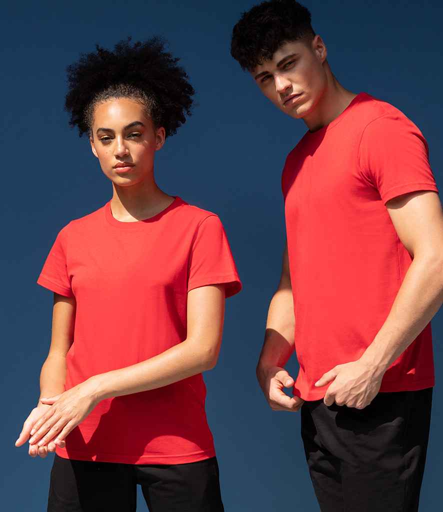 SF Unisex Sustainable Generation T-Shirt in Bright Red by SF — Custom branded clothing by Print Press, featuring premium embroidery produced in our specialist print lab in the UK.