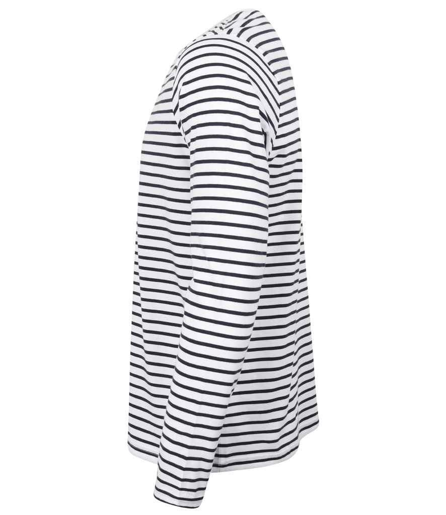 SF Unisex Long Sleeve Striped T-Shirt in by SF — Custom branded clothing by Print Press, featuring premium embroidery produced in our specialist print lab in the UK.