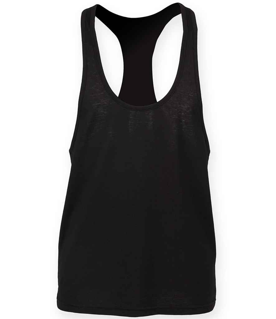 SF Men Muscle Vest in Black by SF — Custom branded clothing by Print Press, featuring premium embroidery produced in our specialist print lab in the UK.