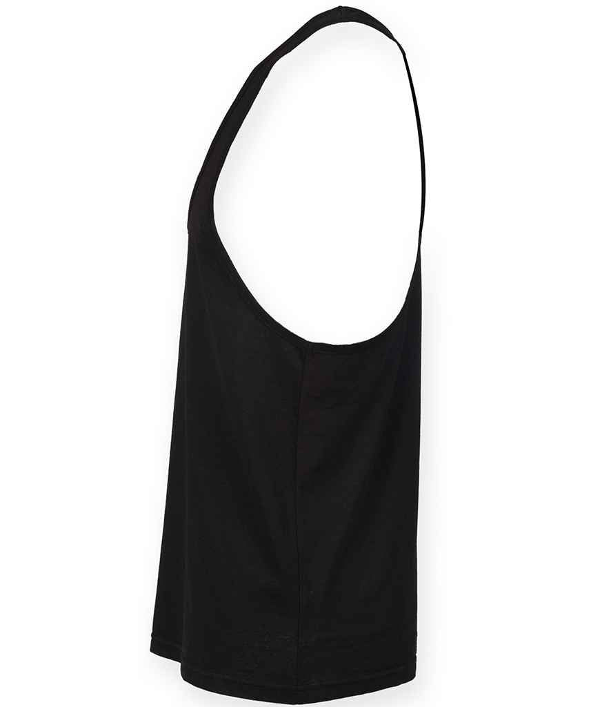 SF Men Muscle Vest in by SF — Custom branded clothing by Print Press, featuring premium embroidery produced in our specialist print lab in the UK.