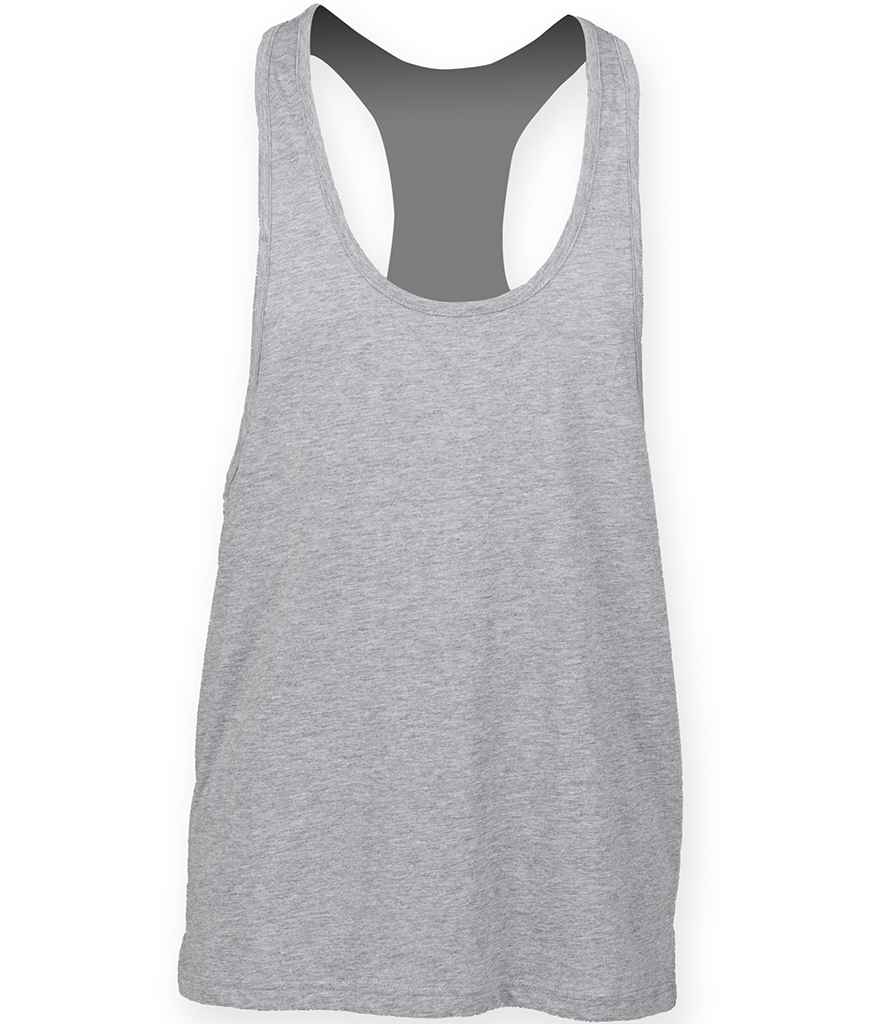SF Men Muscle Vest in Heather Grey by SF — Custom branded clothing by Print Press, featuring premium embroidery produced in our specialist print lab in the UK.