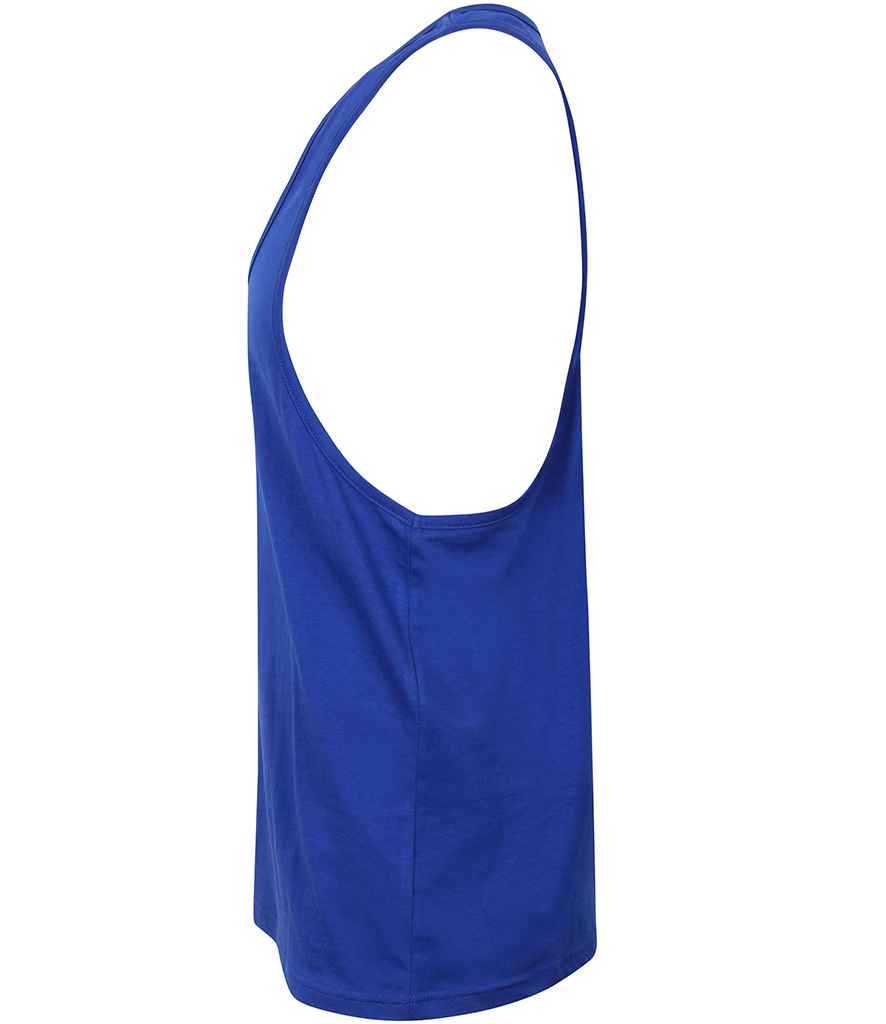 SF Men Muscle Vest in by SF — Custom branded clothing by Print Press, featuring premium embroidery produced in our specialist print lab in the UK.