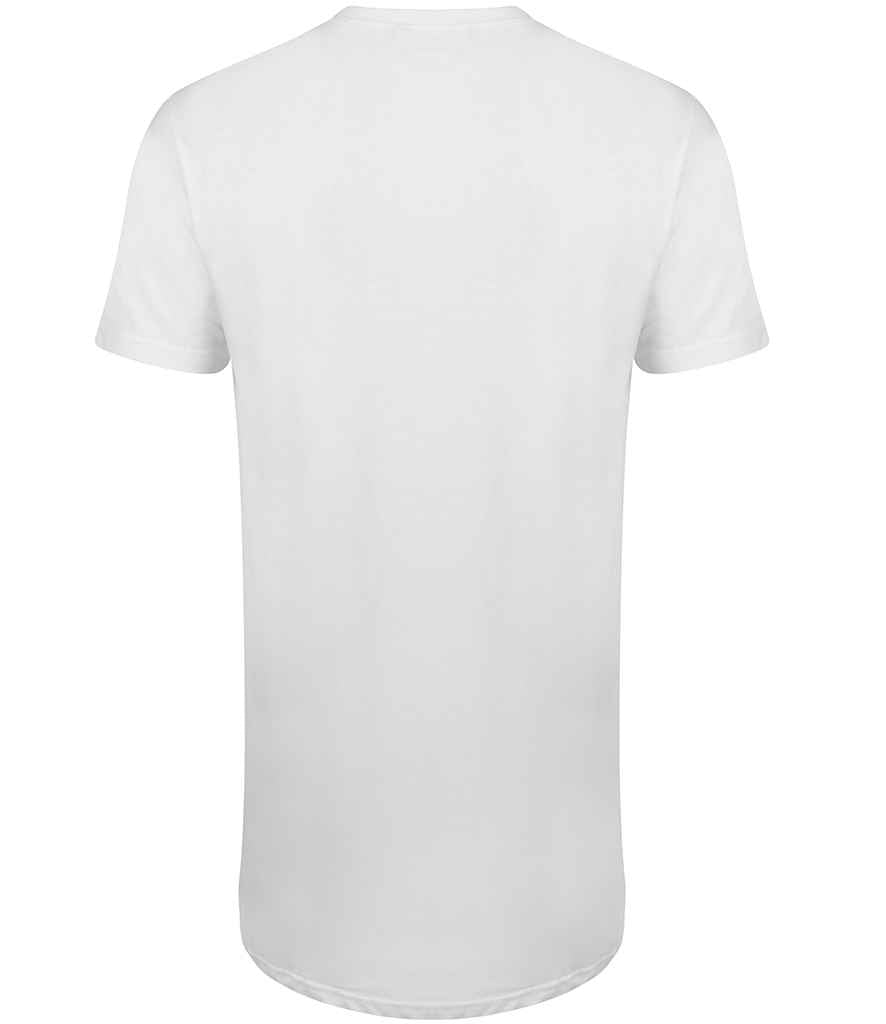 SF Men Longline Dipped Hem T-Shirt in by SF — Custom branded clothing by Print Press, featuring premium embroidery produced in our specialist print lab in the UK.
