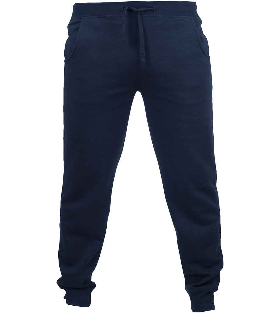 SF Men Slim Cuffed Jog Pants in by SF — Custom branded clothing by Print Press, featuring premium embroidery produced in our specialist print lab in the UK.