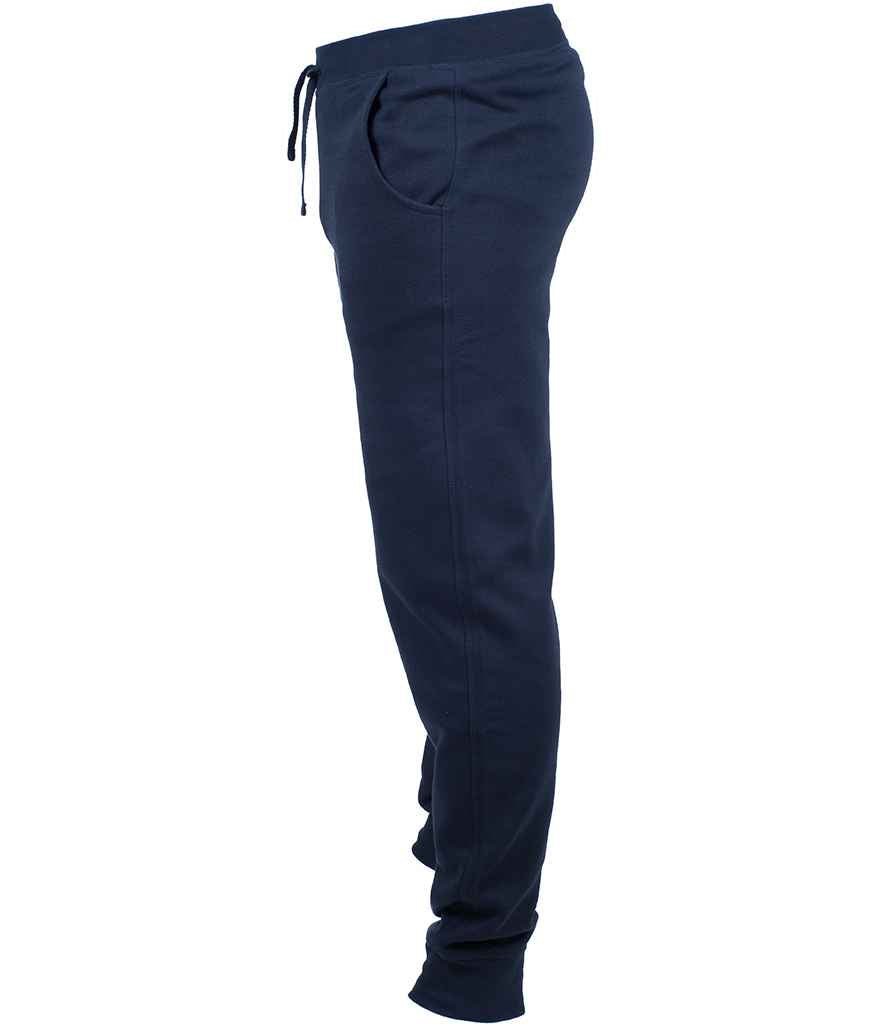 SF Men Slim Cuffed Jog Pants in by SF — Custom branded clothing by Print Press, featuring premium embroidery produced in our specialist print lab in the UK.