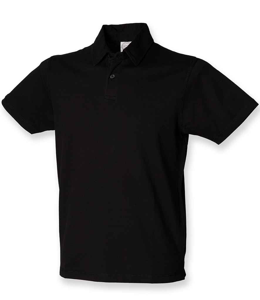 SF Men Stretch Piqué Polo Shirt in by SF — Custom branded clothing by Print Press, featuring premium embroidery produced in our specialist print lab in the UK.