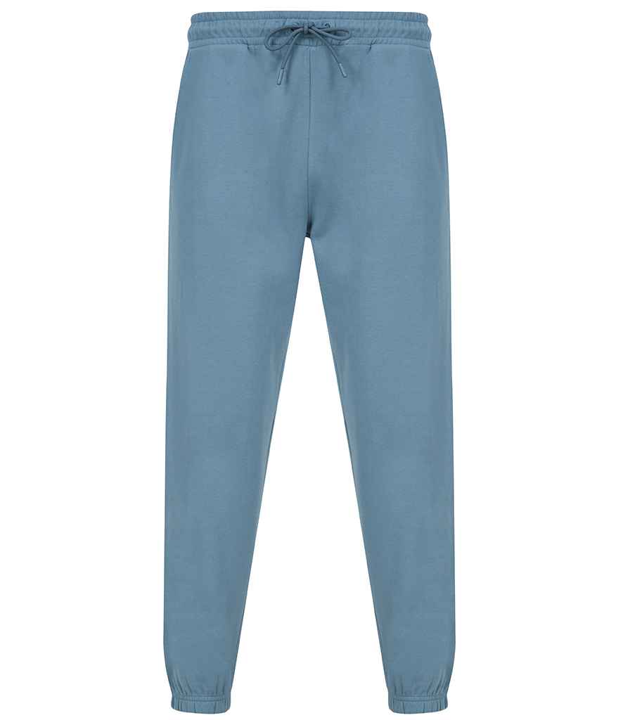 SF Unisex Sustainable Cuffed Joggers in Stone Blue by SF — Custom branded clothing by Print Press, featuring premium embroidery produced in our specialist print lab in the UK.