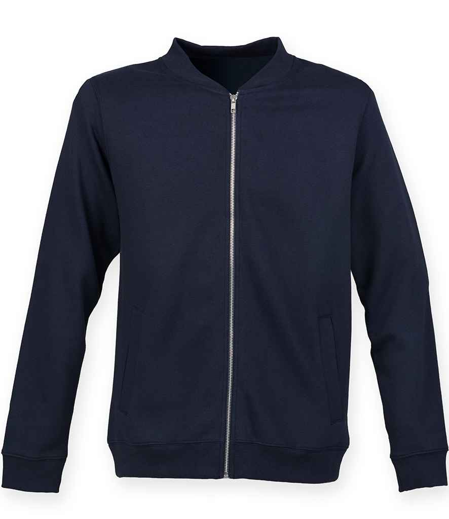 SF Unisex Bomber Sweat Jacket in by SF — Custom branded clothing by Print Press, featuring premium embroidery produced in our specialist print lab in the UK.