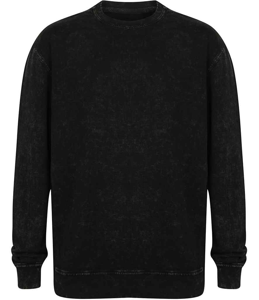 SF Unisex Washed Tour Sweatshirt in by SF — Custom branded clothing by Print Press, featuring premium embroidery produced in our specialist print lab in the UK.