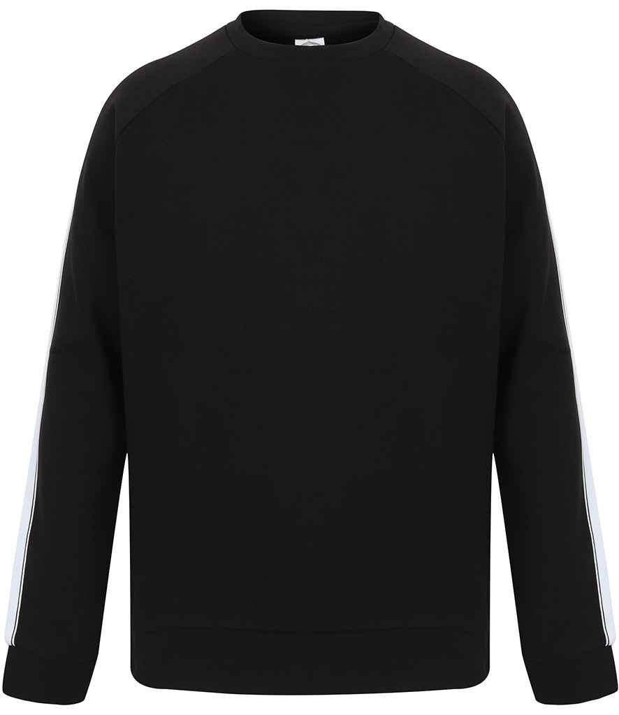 SF Unisex Contrast Raglan Sweatshirt in by SF — Custom branded clothing by Print Press, featuring premium embroidery produced in our specialist print lab in the UK.