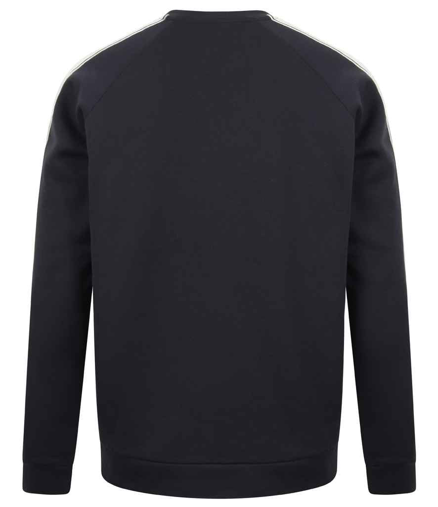 SF Unisex Contrast Raglan Sweatshirt in by SF — Custom branded clothing by Print Press, featuring premium embroidery produced in our specialist print lab in the UK.