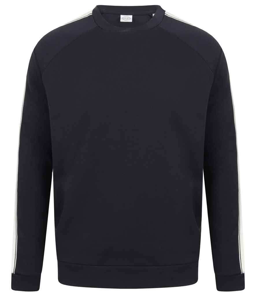 SF Unisex Contrast Raglan Sweatshirt in by SF — Custom branded clothing by Print Press, featuring premium embroidery produced in our specialist print lab in the UK.