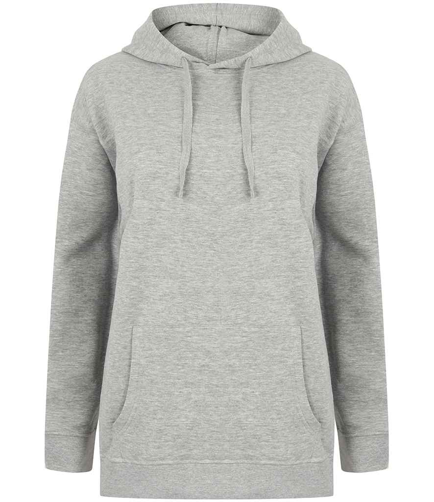 SF Unisex Oversized Hoodie in Heather Grey by SF — Custom branded clothing by Print Press, featuring premium embroidery produced in our specialist print lab in the UK.