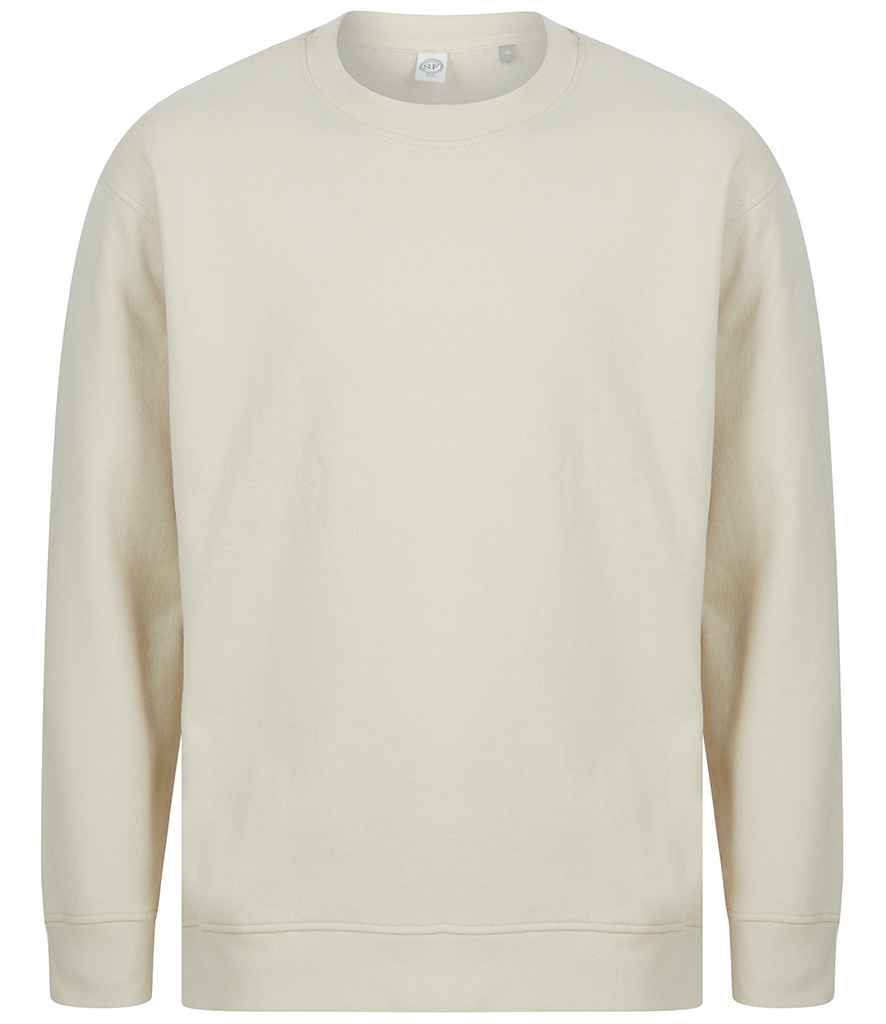 SF Unisex Sustainable Fashion Sweatshirt in Light Stone by SF — Custom branded clothing by Print Press, featuring premium embroidery produced in our specialist print lab in the UK.