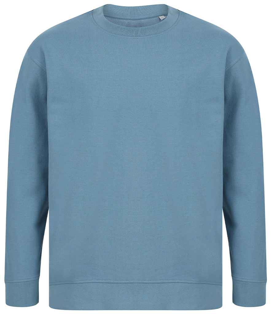SF Unisex Sustainable Fashion Sweatshirt in Stone Blue by SF — Custom branded clothing by Print Press, featuring premium embroidery produced in our specialist print lab in the UK.
