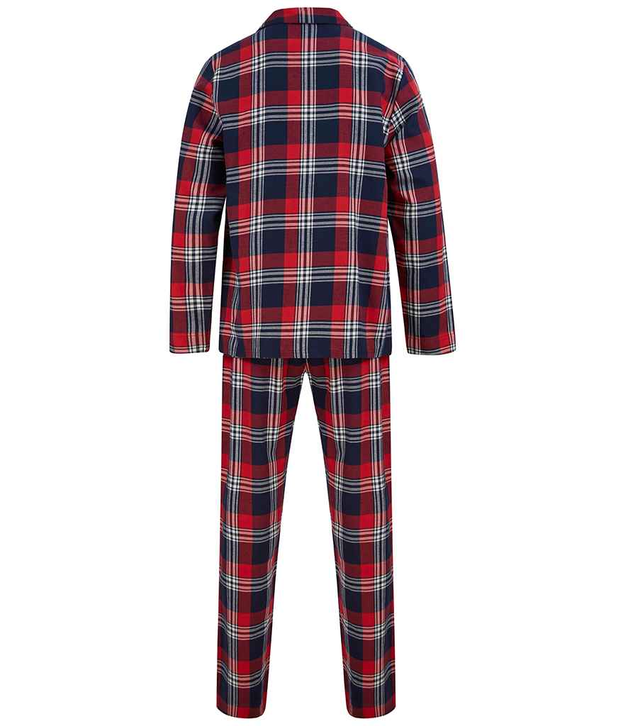 SF Men Tartan Lounge Set in by SF — Custom branded clothing by Print Press, featuring premium embroidery produced in our specialist print lab in the UK.