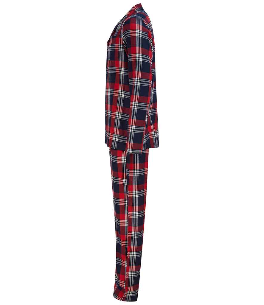 SF Men Tartan Lounge Set in by SF — Custom branded clothing by Print Press, featuring premium embroidery produced in our specialist print lab in the UK.