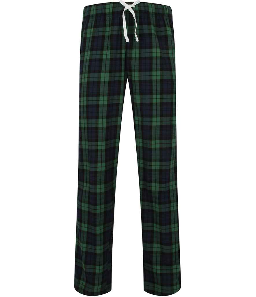 SF Men Tartan Lounge Pants in by SF — Custom branded clothing by Print Press, featuring premium embroidery produced in our specialist print lab in the UK.
