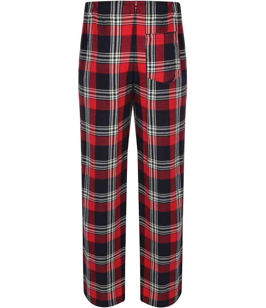 SF Men Tartan Lounge Pants in by SF — Custom branded clothing by Print Press, featuring premium embroidery produced in our specialist print lab in the UK.