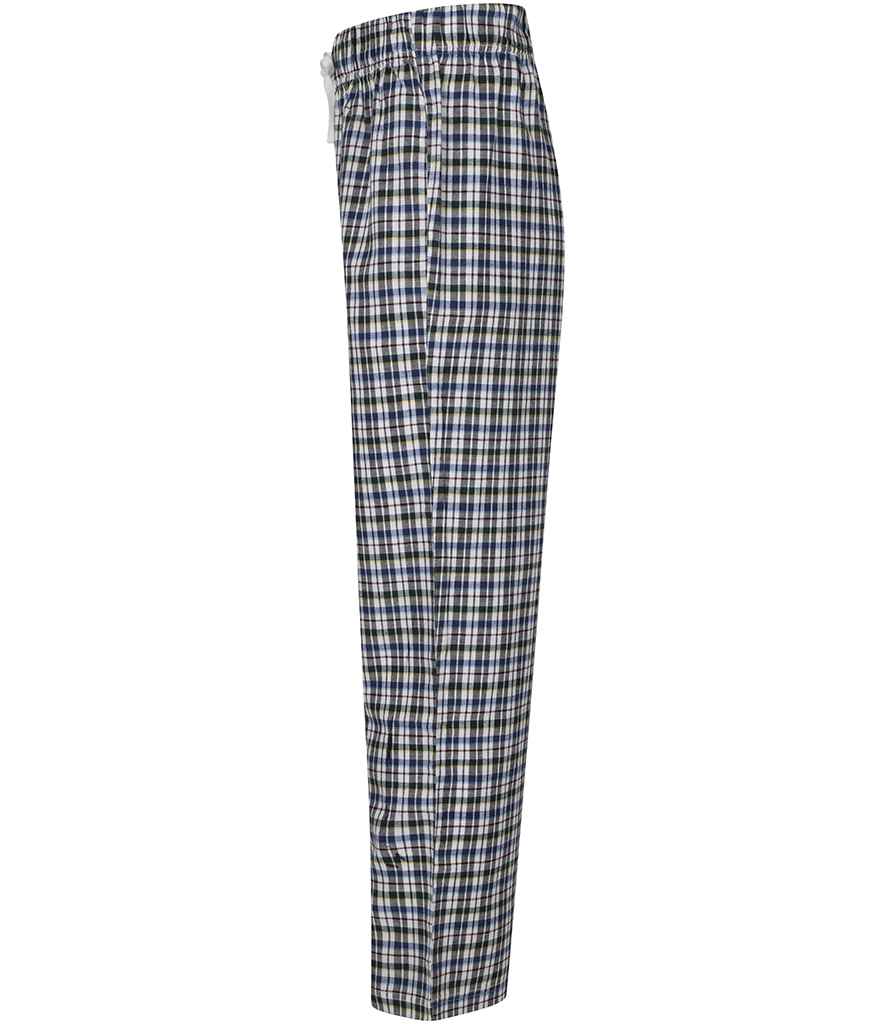 SF Men Tartan Lounge Pants in by SF — Custom branded clothing by Print Press, featuring premium embroidery produced in our specialist print lab in the UK.