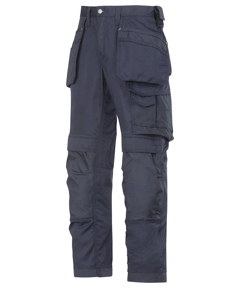 Cooltwill Trousers (3211) in Navy by Snickers — Custom branded clothing by Print Press, featuring premium embroidery produced in our specialist print lab in the UK.