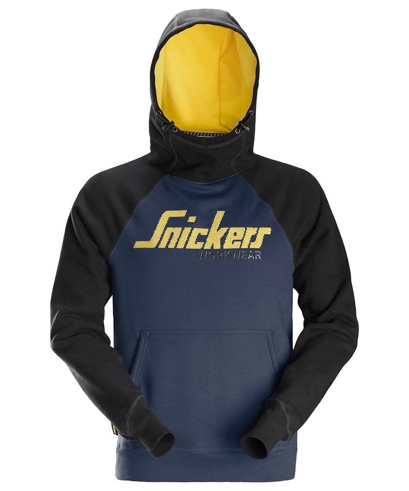 Logo Hoodie (2889) in Navy Black by Snickers — Custom branded clothing by Print Press, featuring premium embroidery produced in our specialist print lab in the UK.