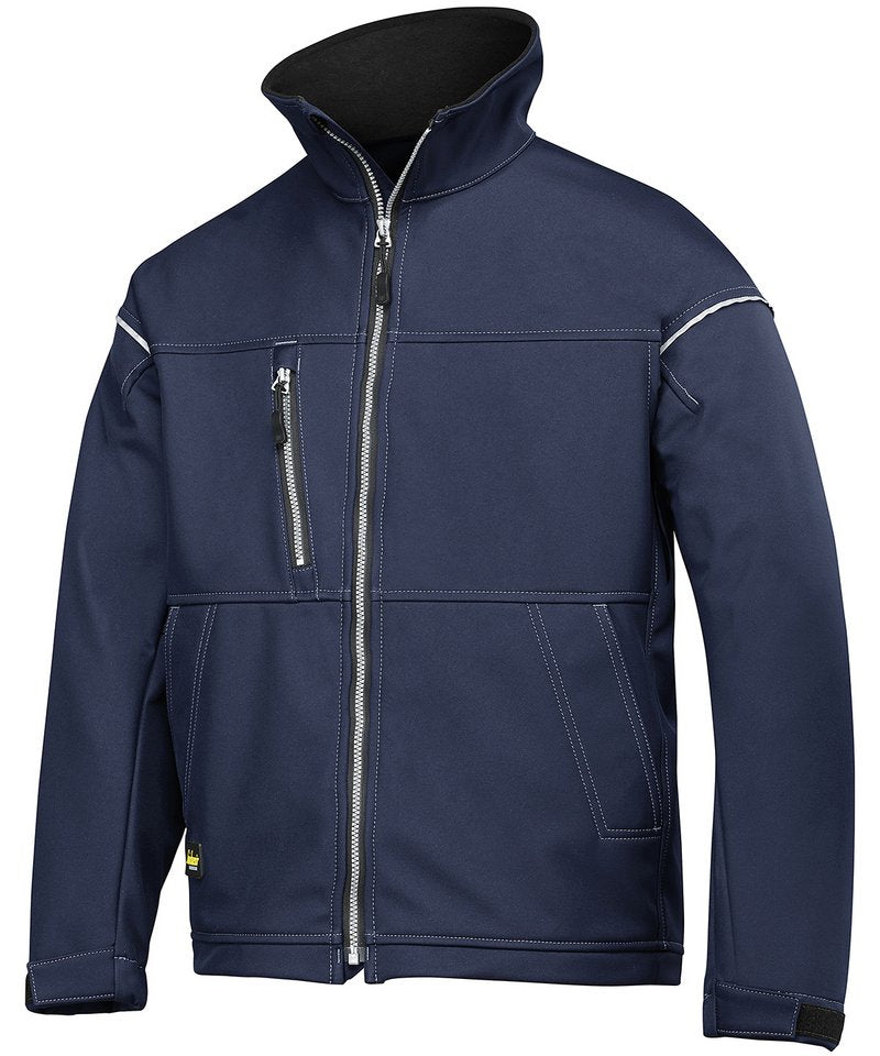 Profiling Soft Shell Jacket (1211) in Navy by Snickers — Custom branded clothing by Print Press, featuring premium embroidery produced in our specialist print lab in the UK.