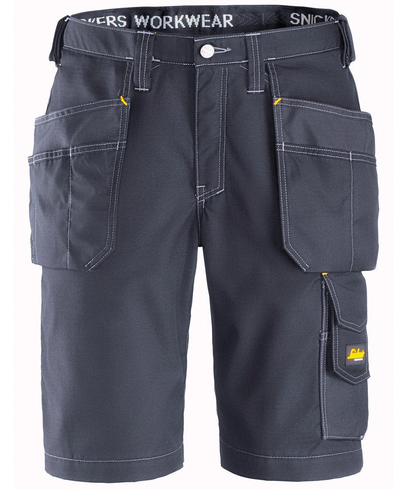 Craftsmen Ripstop Holster Pocket Shorts in Navy by Snickers — Custom branded clothing by Print Press, featuring premium embroidery produced in our specialist print lab in the UK.