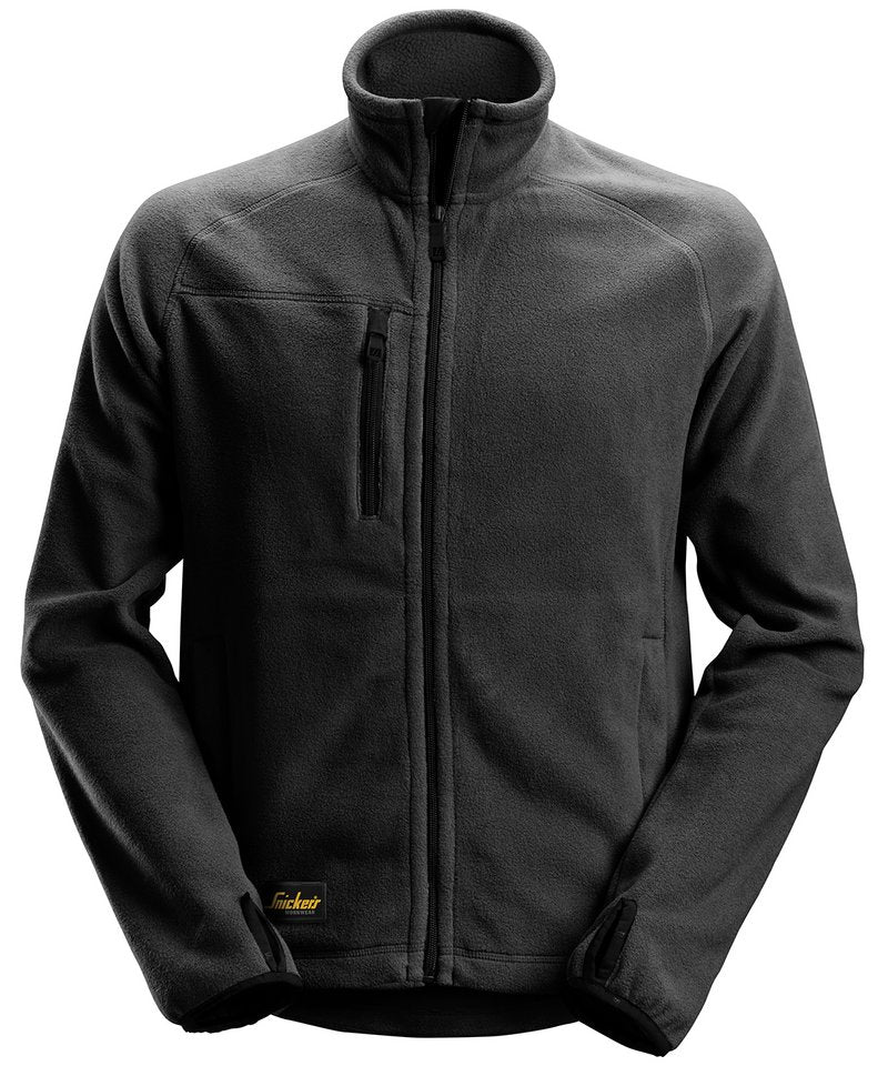 Polartech Fleece Jacket in Black by Snickers — Custom branded clothing by Print Press, featuring premium embroidery produced in our specialist print lab in the UK.