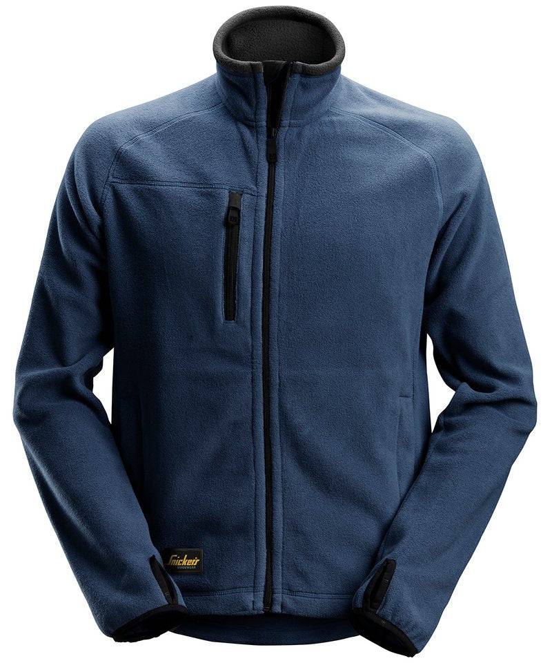 Polartech Fleece Jacket in Navy by Snickers — Custom branded clothing by Print Press, featuring premium embroidery produced in our specialist print lab in the UK.