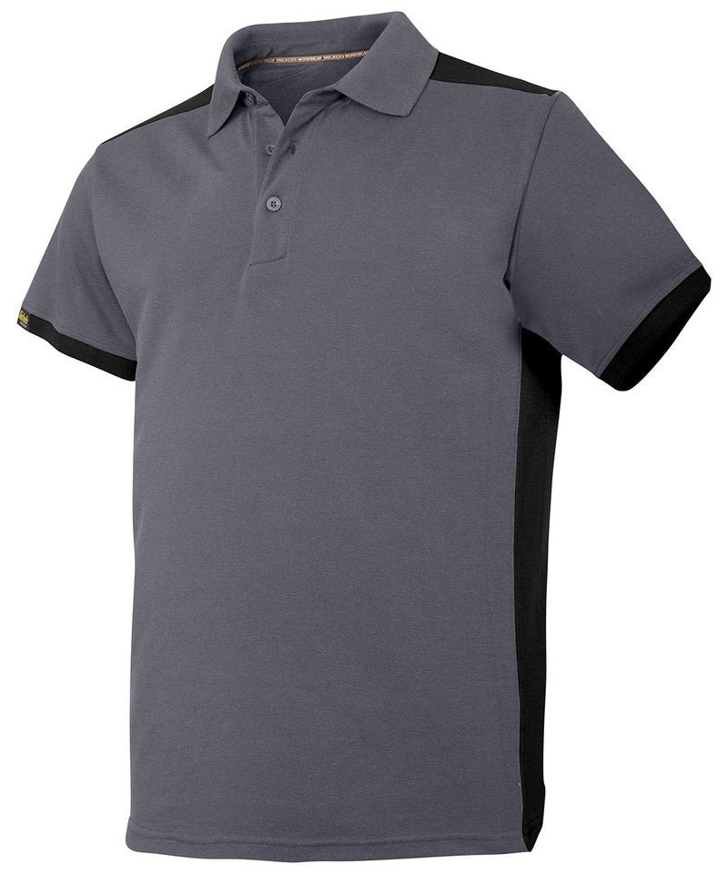 Allroundwork Polo Shirt (2715) in Steel Grey Black by Snickers — Custom branded clothing by Print Press, featuring premium embroidery produced in our specialist print lab in the UK.