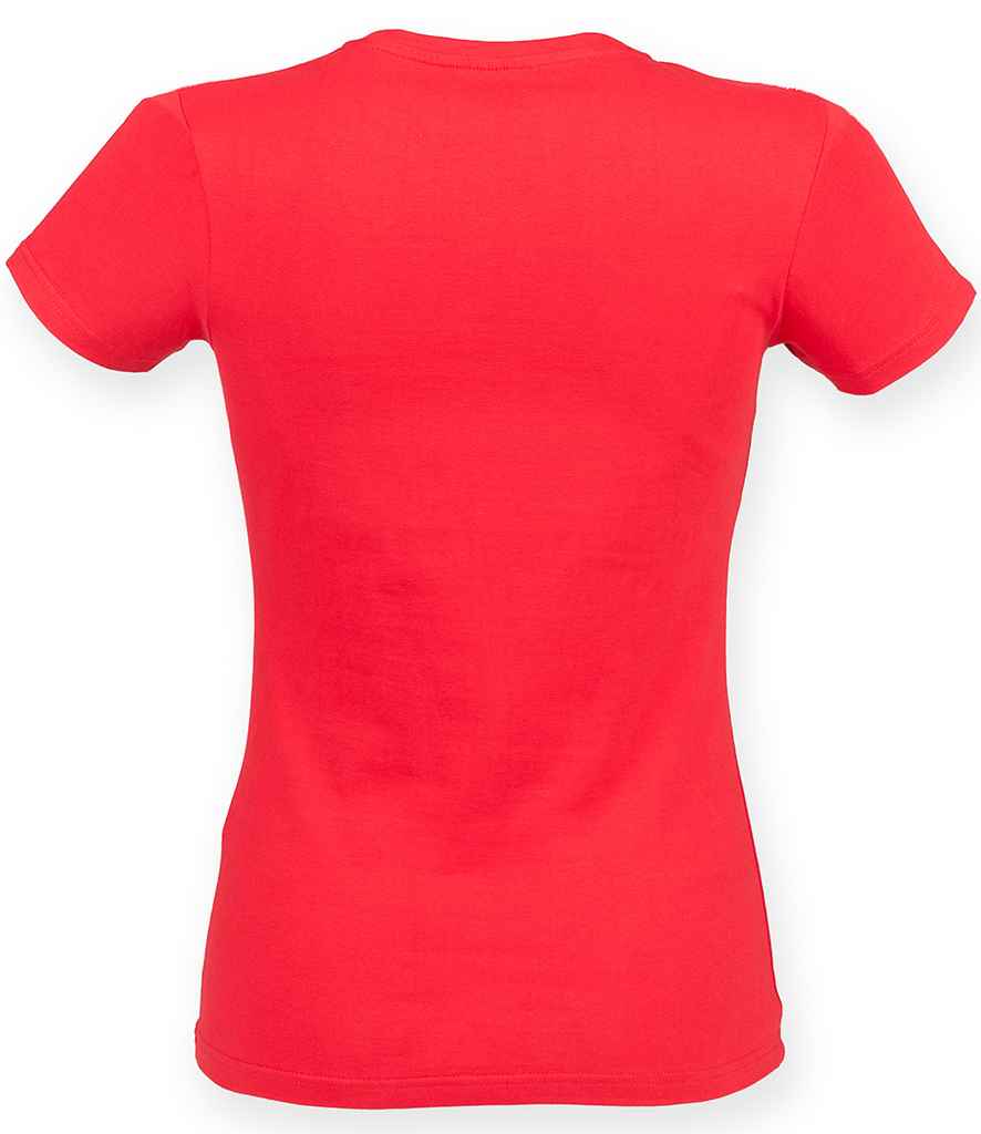 SF Ladies Feel Good Stretch T-Shirt - (2nd Colours) in by SF — Custom branded clothing by Print Press, featuring premium embroidery produced in our specialist print lab in the UK.
