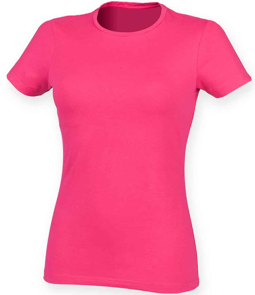SF Ladies Feel Good Stretch T-Shirt - (2nd Colours) in by SF — Custom branded clothing by Print Press, featuring premium embroidery produced in our specialist print lab in the UK.
