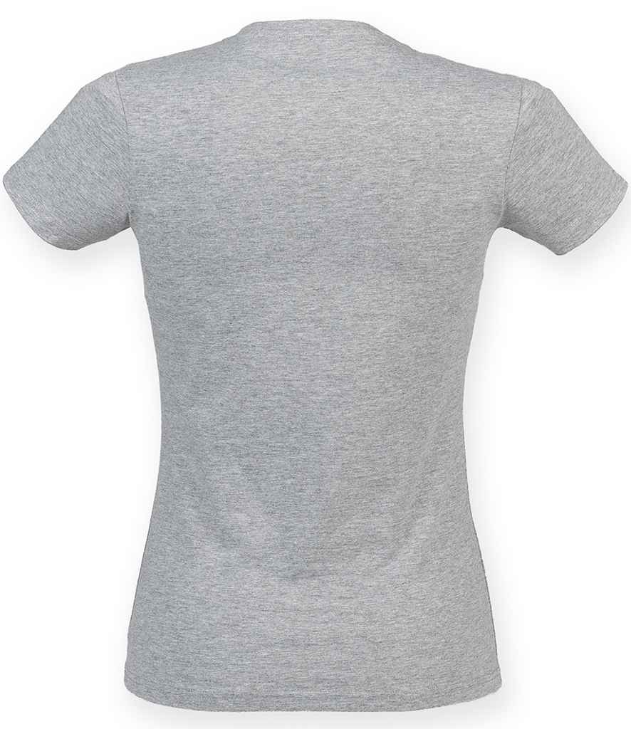 SF Ladies Feel Good Stretch V Neck T-Shirt in by SF — Custom branded clothing by Print Press, featuring premium embroidery produced in our specialist print lab in the UK.