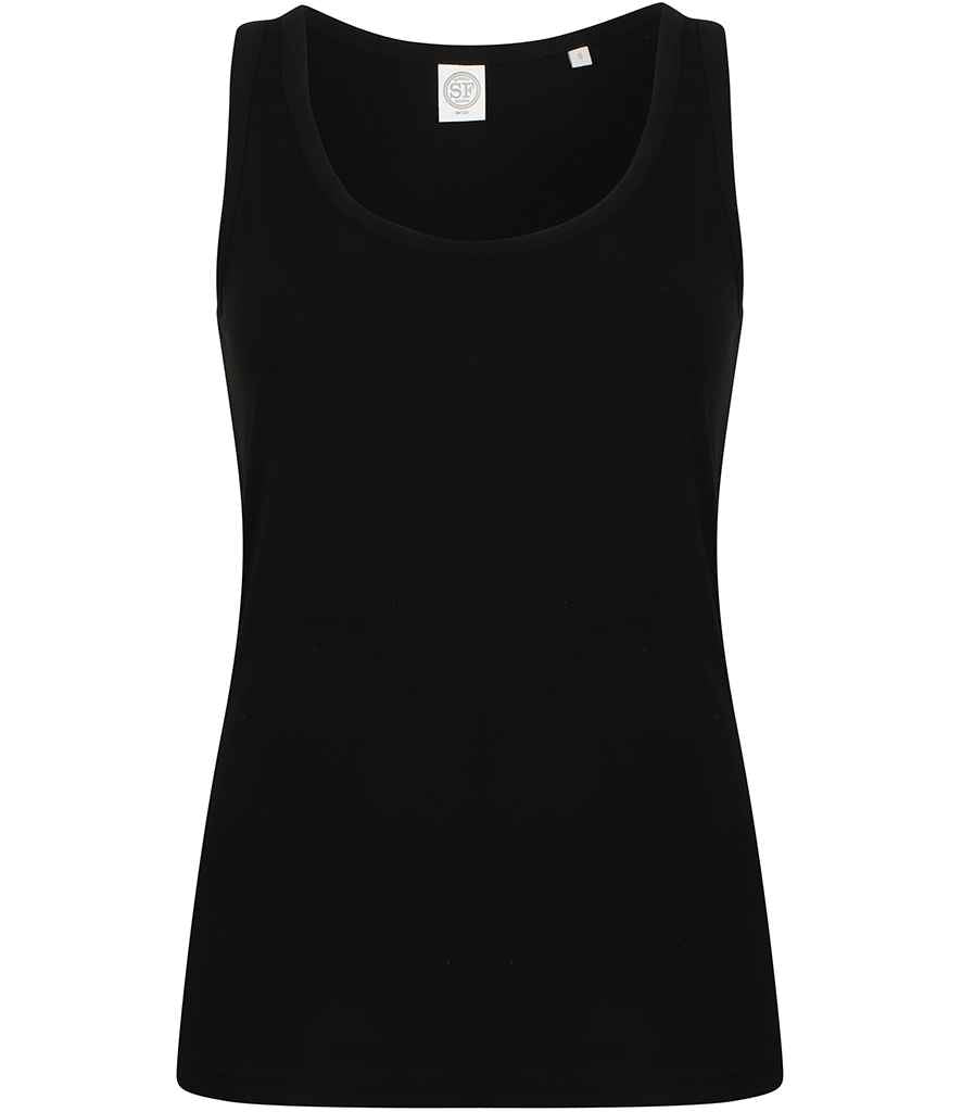 SF Ladies Feel Good Stretch Vest in Black by SF — Custom branded clothing by Print Press, featuring premium embroidery produced in our specialist print lab in the UK.